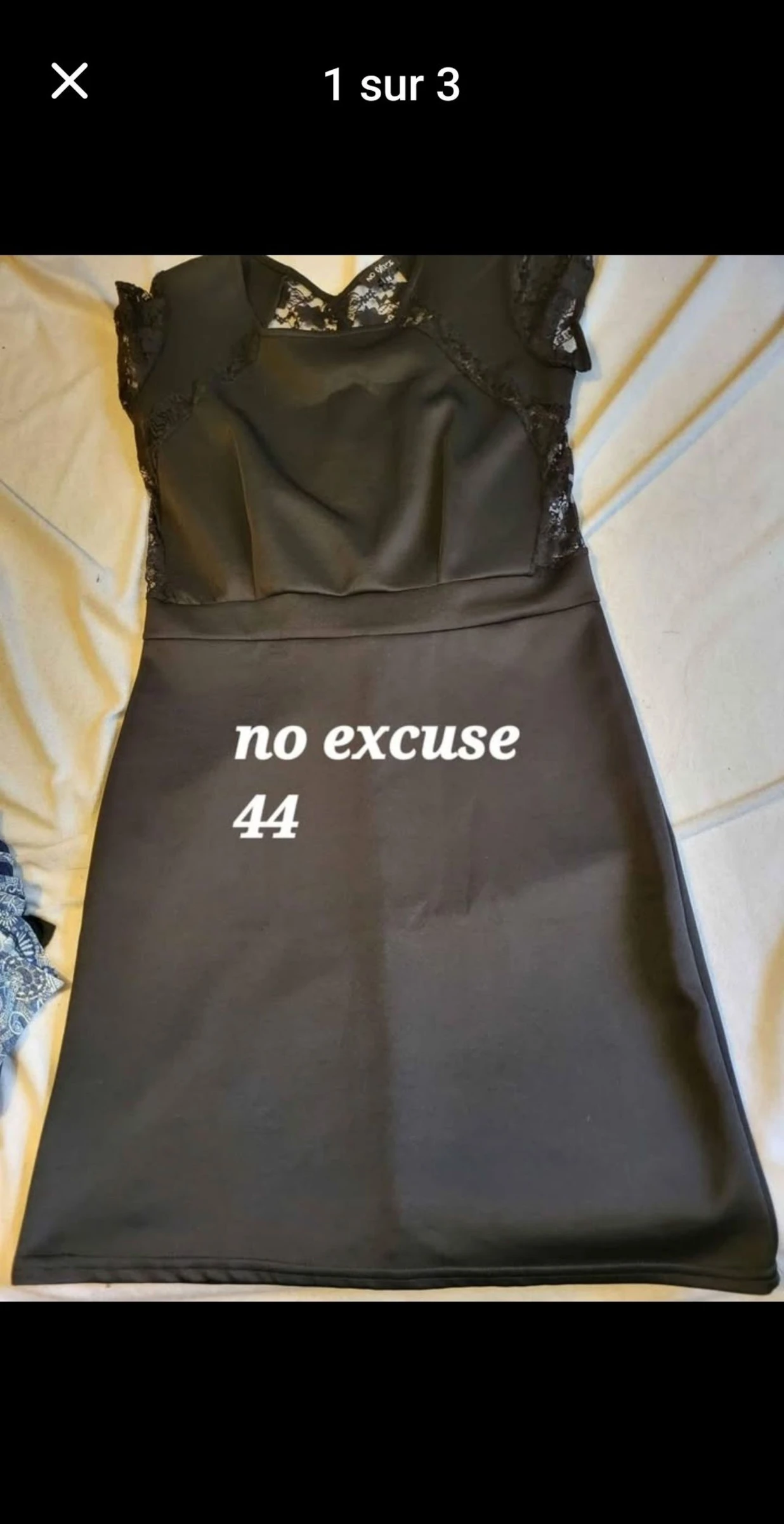 Robe noire neuve taille 44